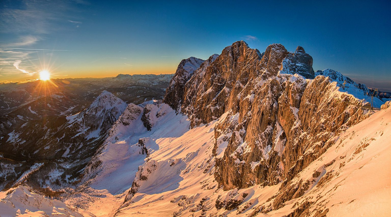 Alpine landscape, a place to live and work
